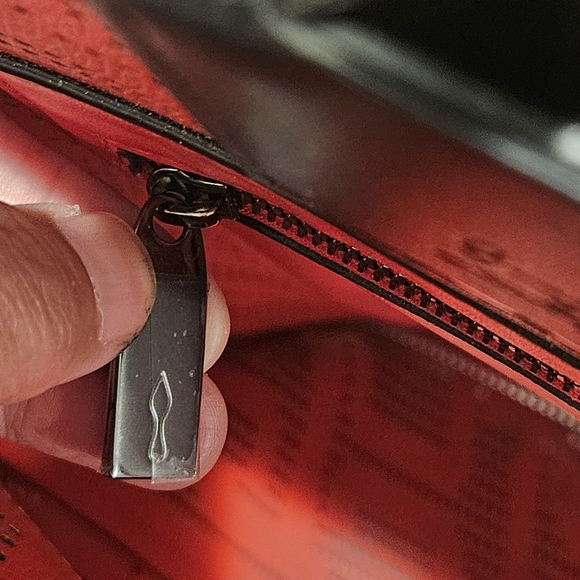 CHRISTIAN LOUBOUTIN Cabalou Perforated Laser Cut Leather Tote Bag - Picture 6 of 8